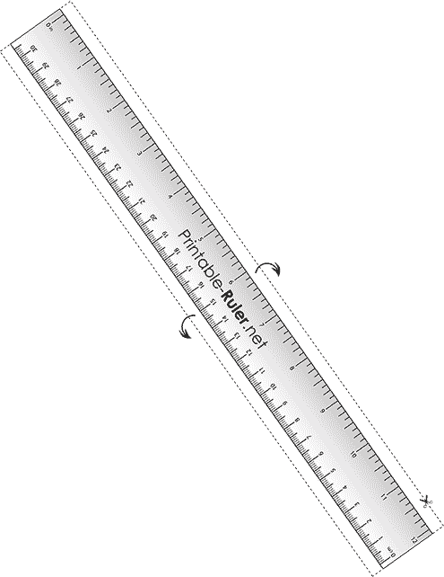 12″ | 30cm ruler (metalic)